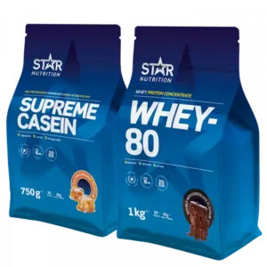 Proteinboost! Med Dag- og nattpakken kan du være sikker på at din kropp får i seg nok proteiner under hele døgnet.