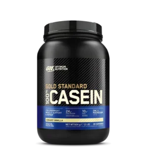 Populärt protein från Optimum Nutrition! 100% Casein Gold Standard innehåller bara det långsamma proteinet kasein. Perfekt som kvällsprotein!
