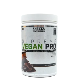 Supreme Vegan PRO er et 100 % vegansk proteinpulver fra Delta Nutrition. Med tre forskjellige proteinkilder, ekstra aminosyrer og hele 25 g protein per porsjon.