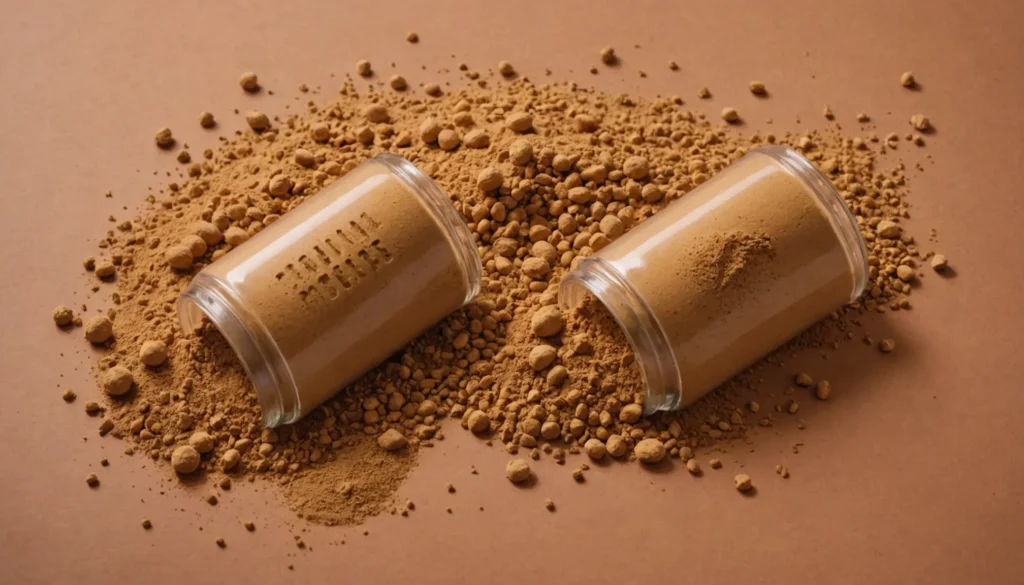 Bild som visar industriella maskiner och produktionslinjer i tillverkningen av proteinpulver.